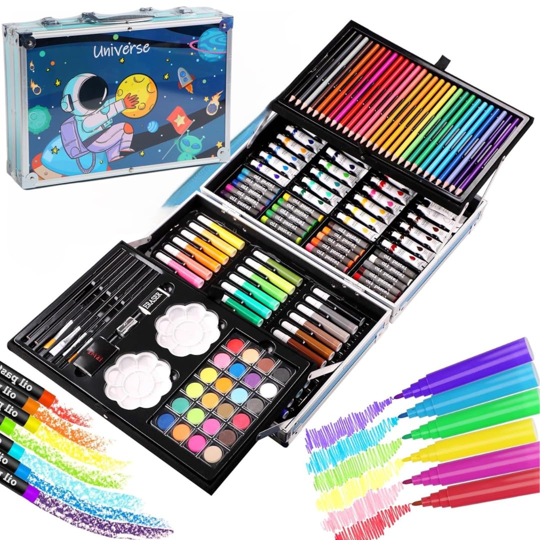 Drawing & Painting kit 148pcs , unicorn and Space