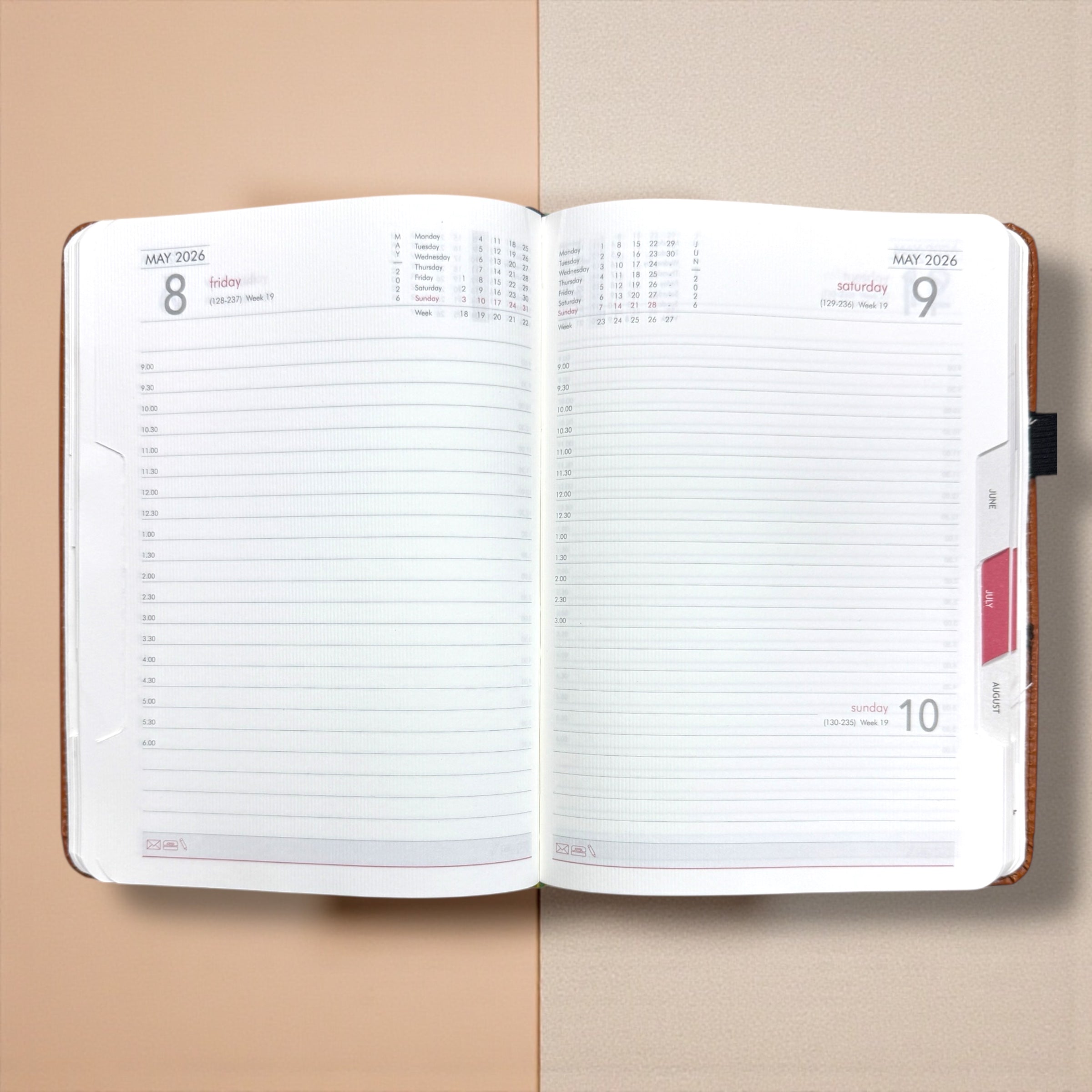 2026 Diary Leather A5 Model No-3005