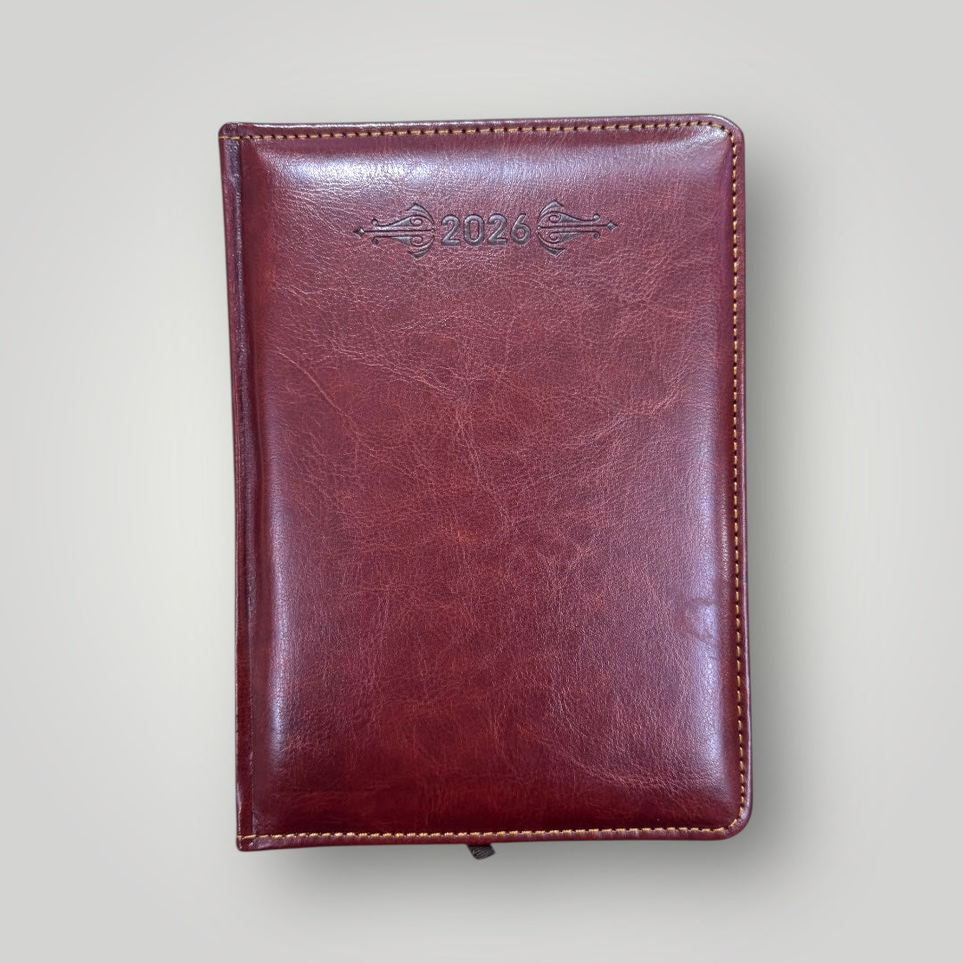 Leather Diary 2026 A5 Model-3006
