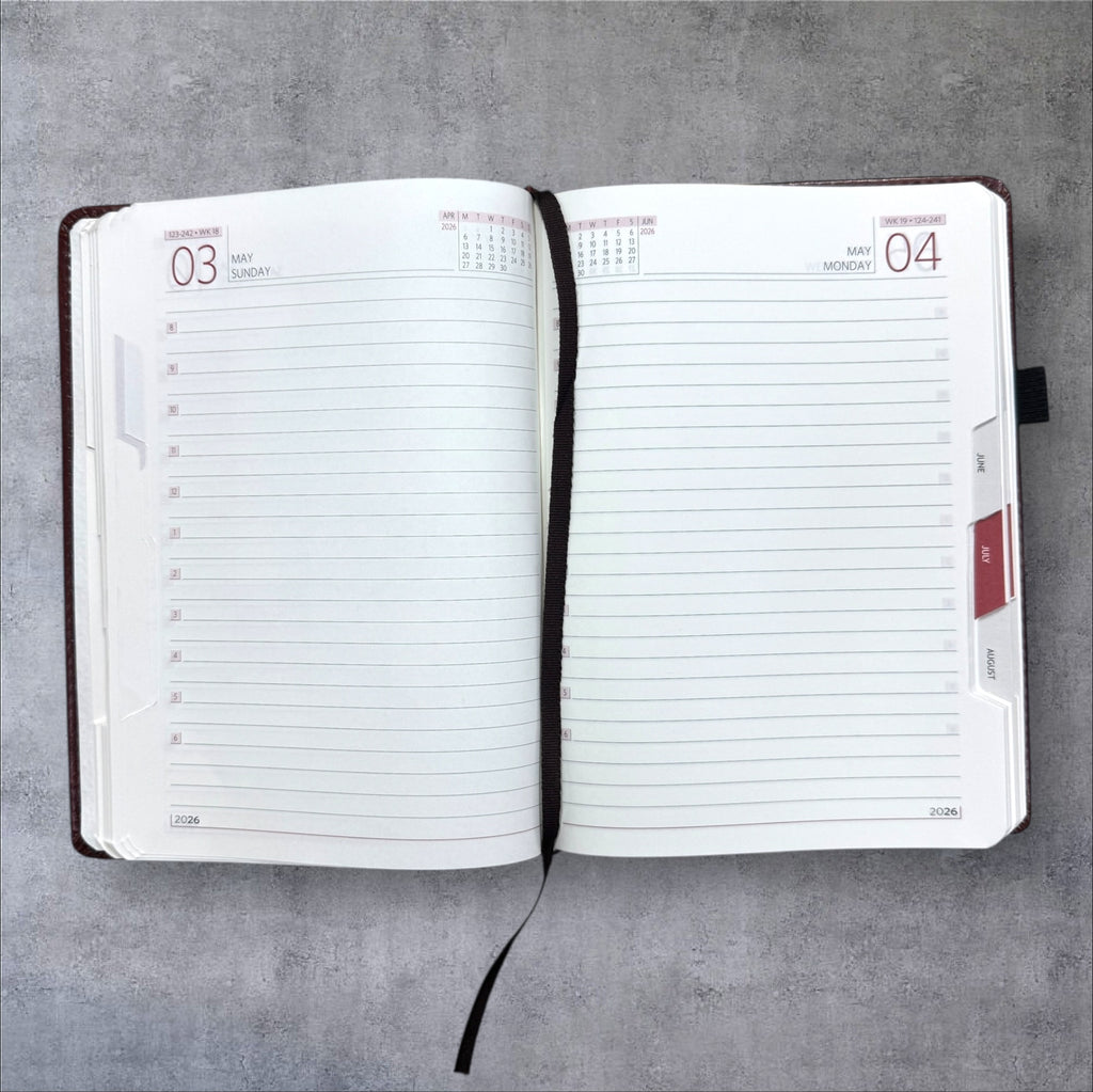 Premium Leather Dairy 2026 A5 Model-3003