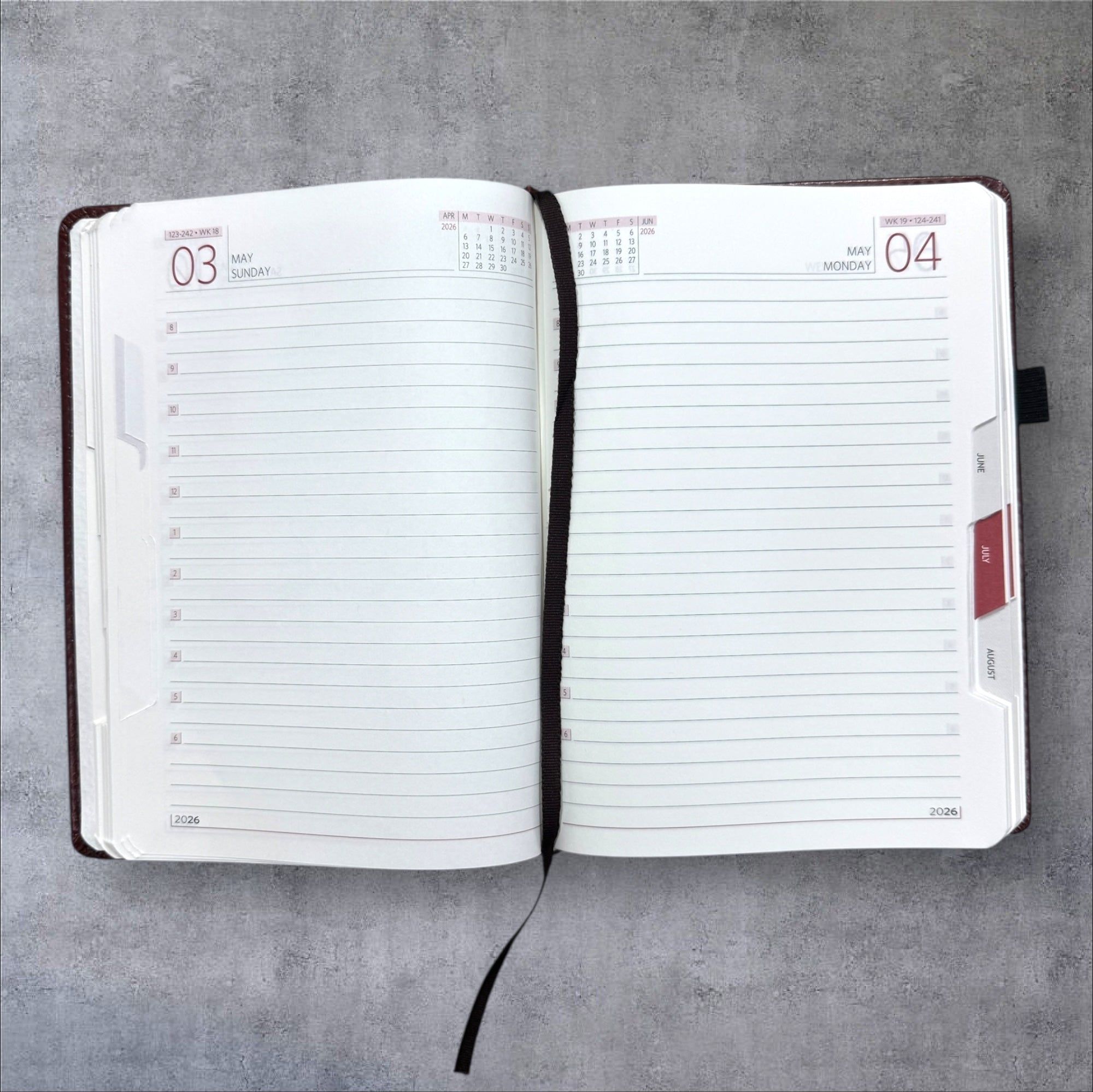 Premium Leather Dairy 2026 A5 Model-3003