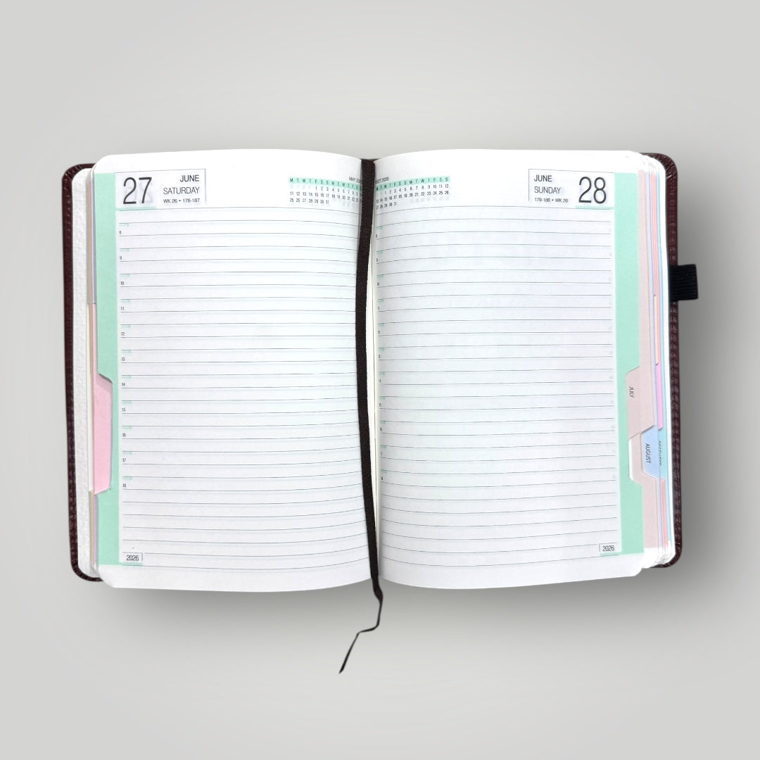 Leather Diary 2026 A5 Model-3006