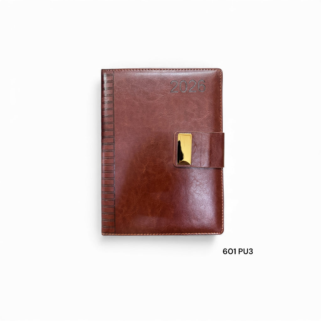 Leather Diary 2026 A4 , Magnet Lock ,Model-601pu3