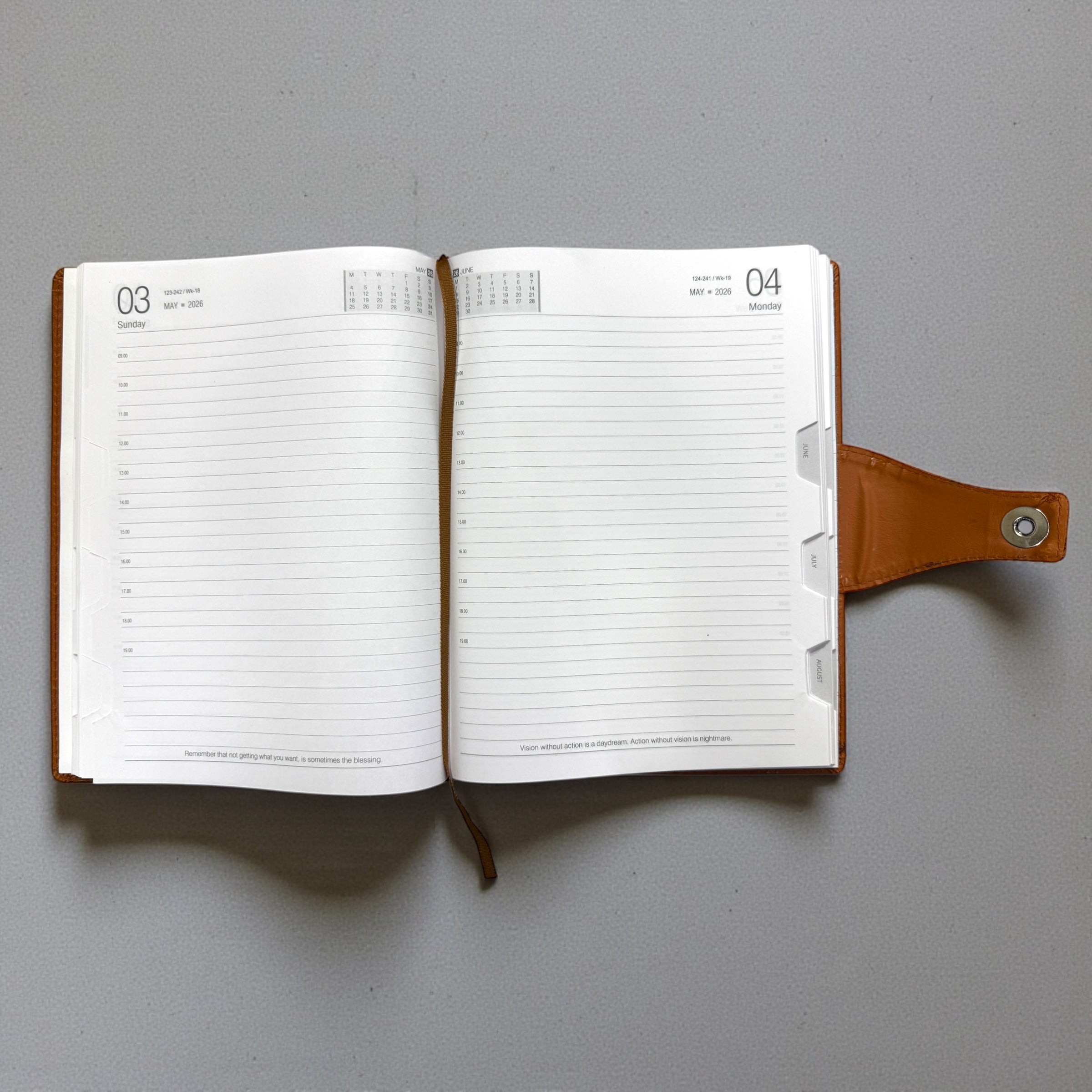 Leather Diary 2026 A4  Model-4002